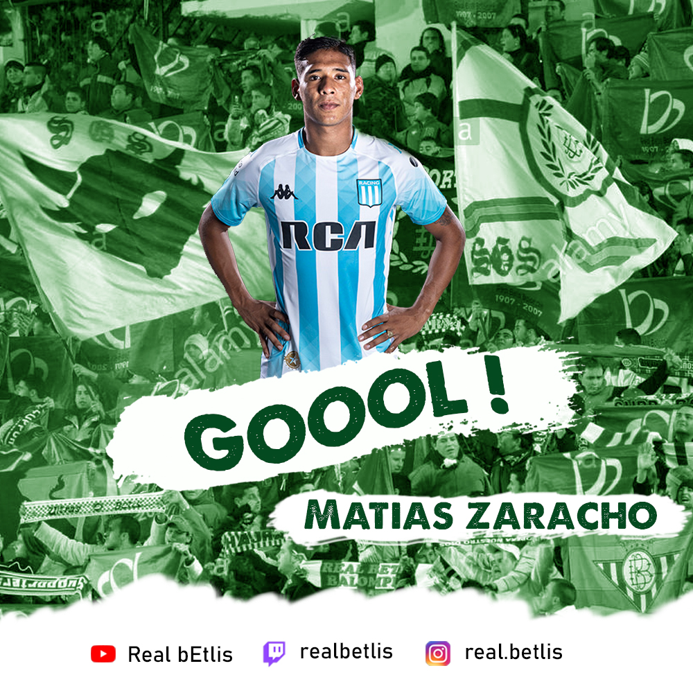 RBetlis's tweet photo. #RealbEtlis 1 - #GFC 1 /

32' ST ⏰

¡GOOOOOOOL DE #REALBE! LO HIZO ZARACHO💚💚 https://t.co/sttJtuMu72