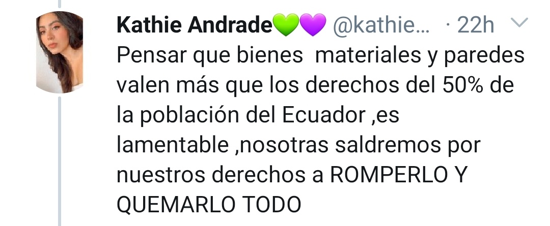 PMoysam's tweet photo. No hay descontento que justifique actos violentos contra personas o propiedad privada.
El feminismo no puede alegar que lucha contra la violencia amenazando con violencia.
El COS proponía explotar a la mujer (art 196) y favorecer a su victimario (art 201). #VetoCOS https://t.co/F32Pqpawo7