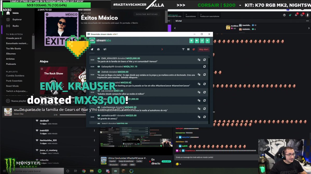 EMK_KrAuSeR's tweet image. Llegamos al final pero aquí dejo mi granito de arena para la causa de @CasadelaAmistad de mi parte y toda la comunidad de Gears of War #GameOverCancer 🙅🏼 #RazitavsCancer Aun pueden donar!!