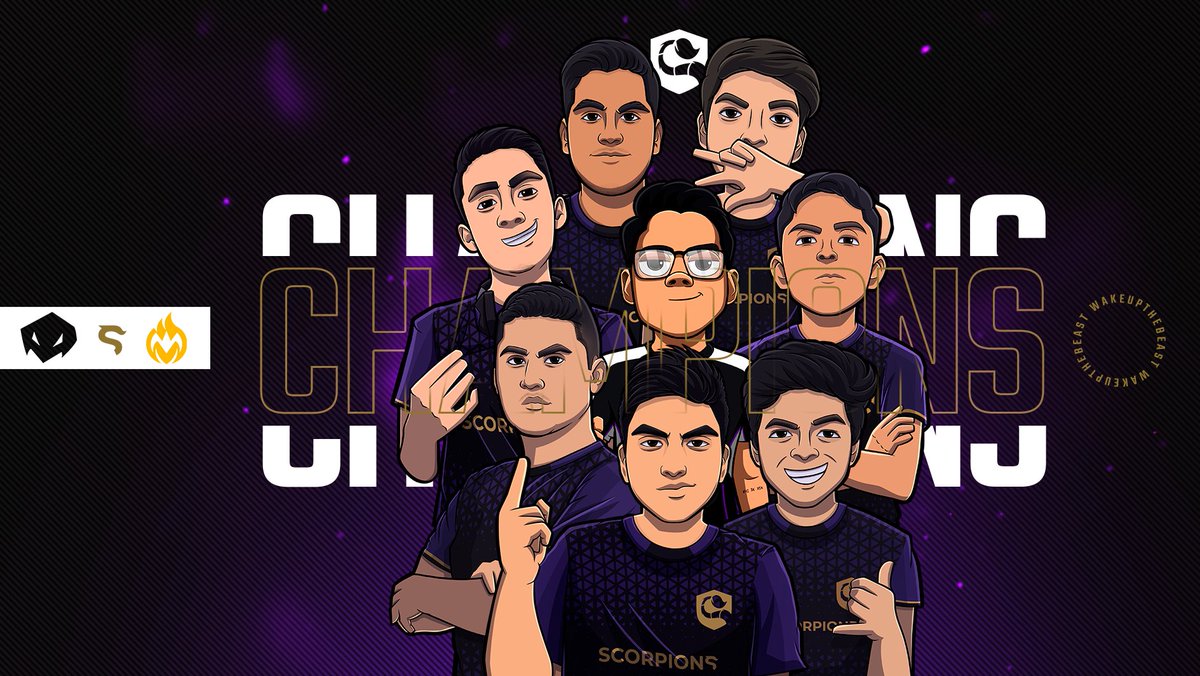 Campeones 🏆🦂

Nos traemos a casa el campeonato de la <a href="/LMGChampionship/">League Mobile Gaming</a> #Nations haciendo un excelente desempeño en toda la competencia. 😎

¡Gracias a todos por su esfuerzo y compromiso en cada jornada! 💜

#WakeUpTheBeast