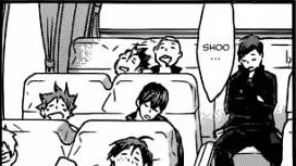 such a shame the first pic didnt go into the anime. I remembered the one who slept besides noya and tanaka was Narita instead of ennoshita. The 2nd pic tho fjdhfdjhd 2nd years bonding moment in a single panel (that also didnt get into the anime) 