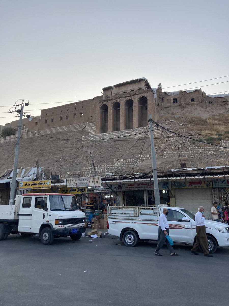 #Erbil Citadel, one of the oldest continuously inhabited cities in the world. The formerly fortified settlement sits on an artificial hill, created by hundreds of years of building and rebuilding on the same spot  #Kurdistan