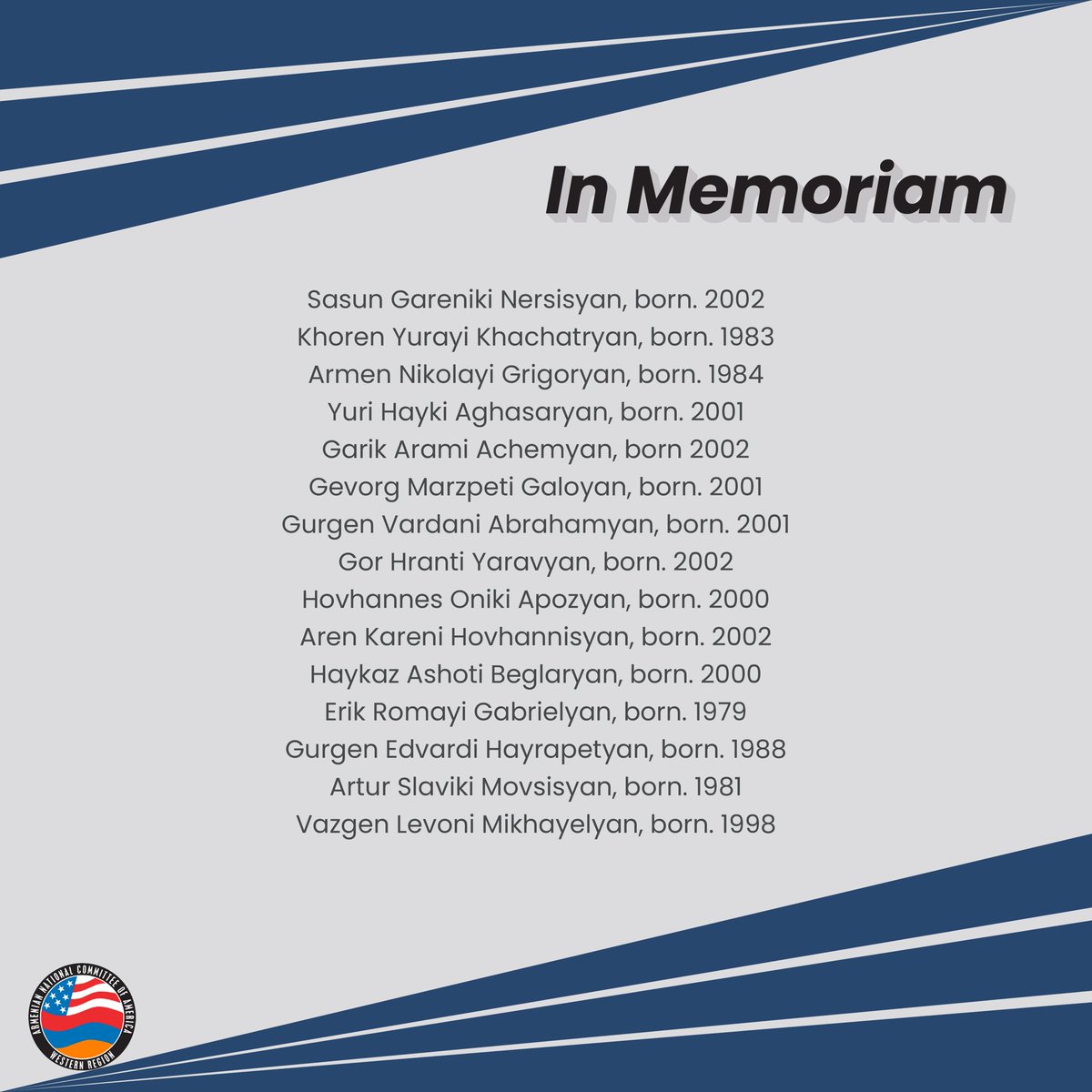 Artsakh Ministry of Defense published the names of 15 additional servicemen killed in the fighting with Azerbaijan.