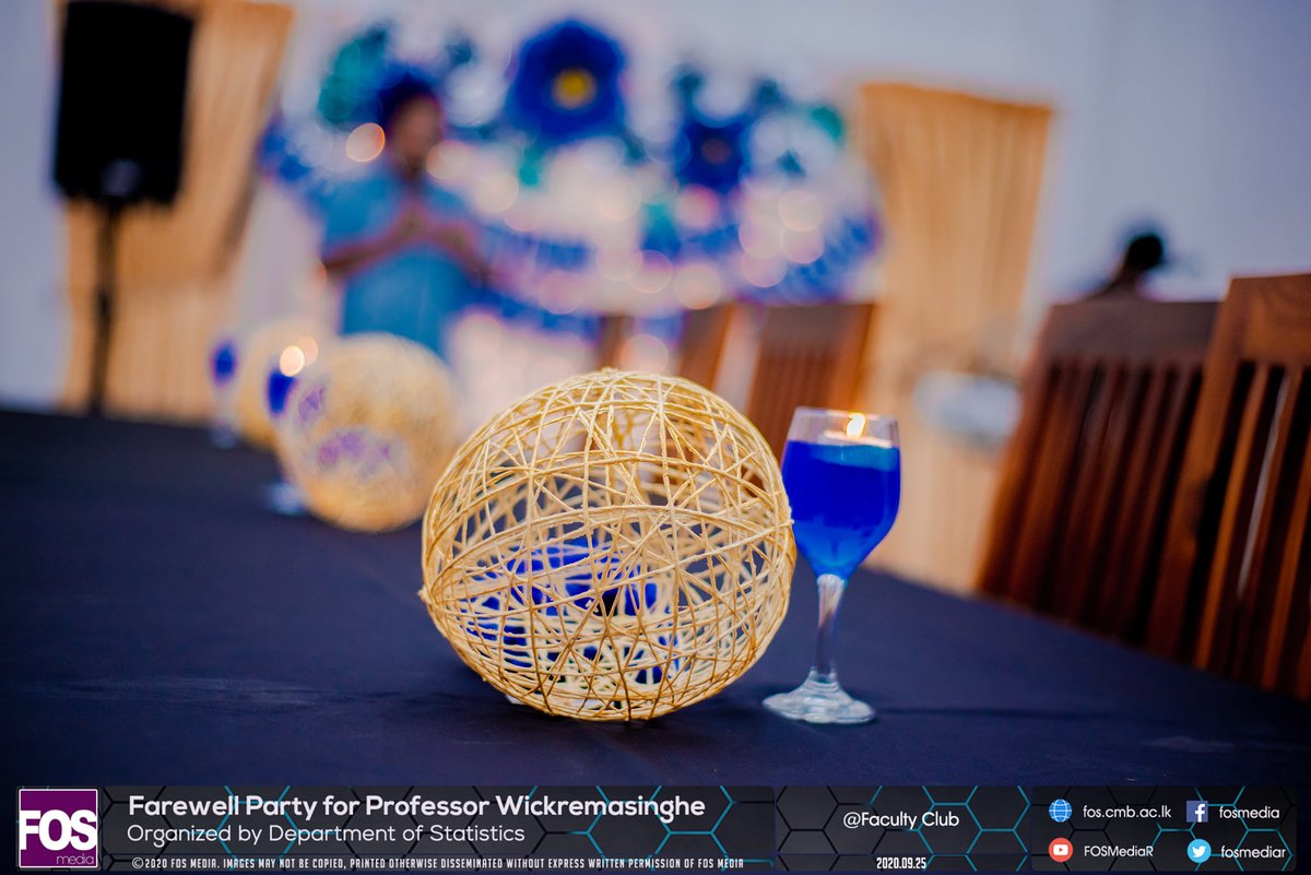 FOSMediaR's tweet image. The Department of Statistics organized a Farewell Party for the retiring Prof. Wickremasinghe on Friday, 25th of September at the Faculty Club. Here are some of the best moments of this memorable evening as captured through our lens.

#FOSMedia #Events #retirement #farewell
