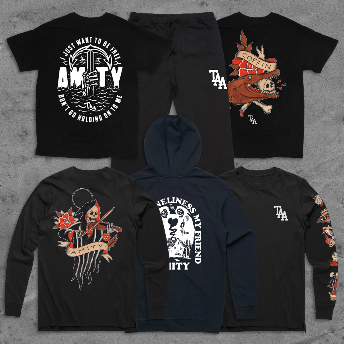 The Amity Affliction (@amityaffliction) on Twitter photo Australia - We have a bunch of new designs available at <a href="/24HundredNet/">24hundrednet</a>. Hit the link! 24hundred.net/collections/th… Australia - We have a bunch of new designs available at <a href="/24HundredNet/">24hundrednet</a>. Hit the link! 24hundred.net/collections/th…