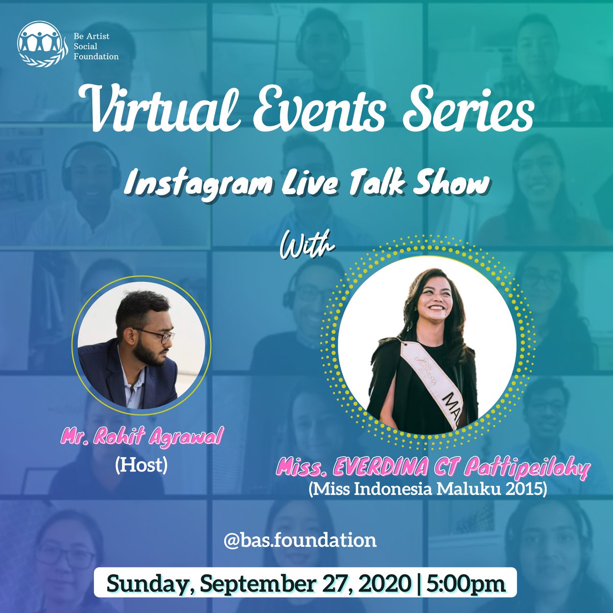 BeArtistSocial's tweet photo. The Covid-19 pandemic has altered everyone's lifestyle - from a roadside vendor to a billionaire, everyone is adversely affected from the crisis. To discuss the effects of Covid-19 on tourism, do join us this Sun, sep 27,2020 with @eyinpattipeilohy for an Instagram live session. https://t.co/pIhZ9l8RAg