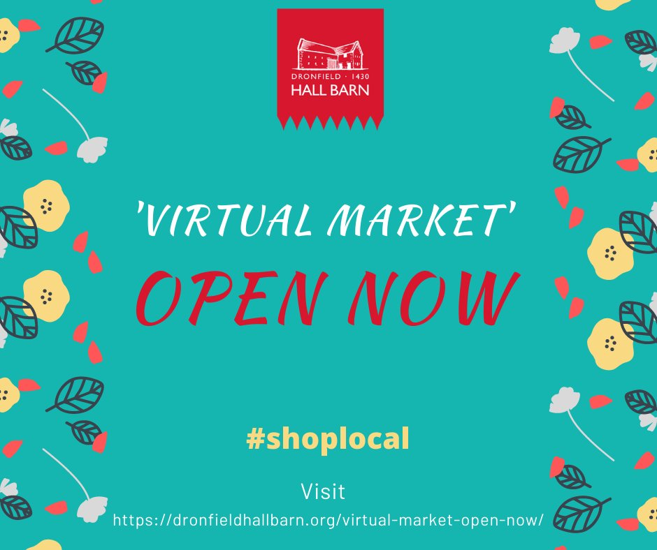 Good morning - our virtual market is now open at dronfieldhallbarn.org/virtual-market…
please pop over and have a look #shopping #christmas #shoplocal #gifts #handmade #food #drinks #crafts #art
