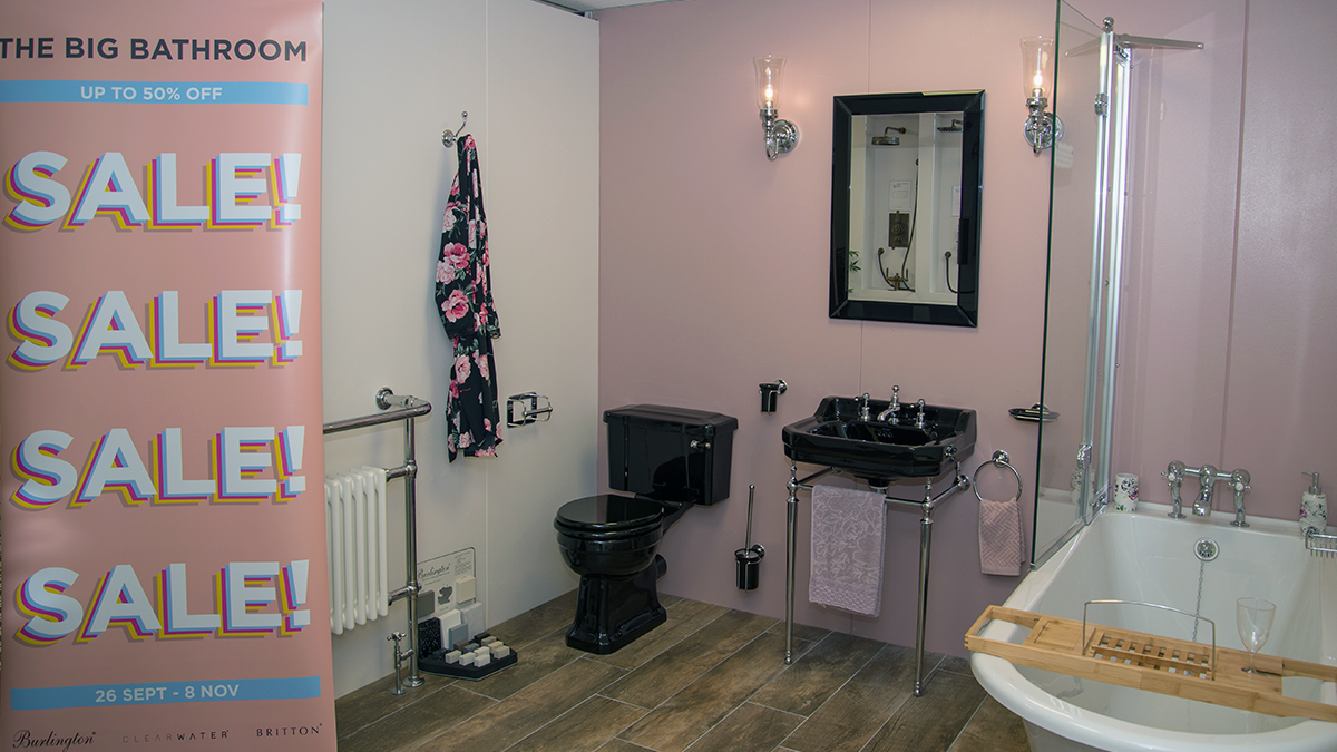 Looking for your next bathroom suite? 🛁 It's the Burlington &amp; Crosswater sale, with up to 50% off selected items. 

Come and grab a brochure and we'll be happy to help you with your bathroom design and product questions. (Offer runs until 8th Nov) #bathroomdesign #bathroomshot