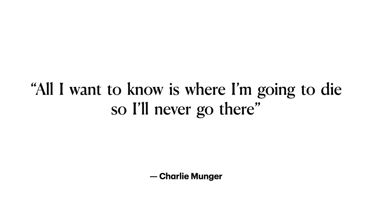 Let's let Charlie Munger drive this point home.For a sufficiently smart & motivated group of individuals, decision-making is less about making brilliant choices, and much more about avoiding bad ones.And THAT is why we need to study the biases that stymie us as product people