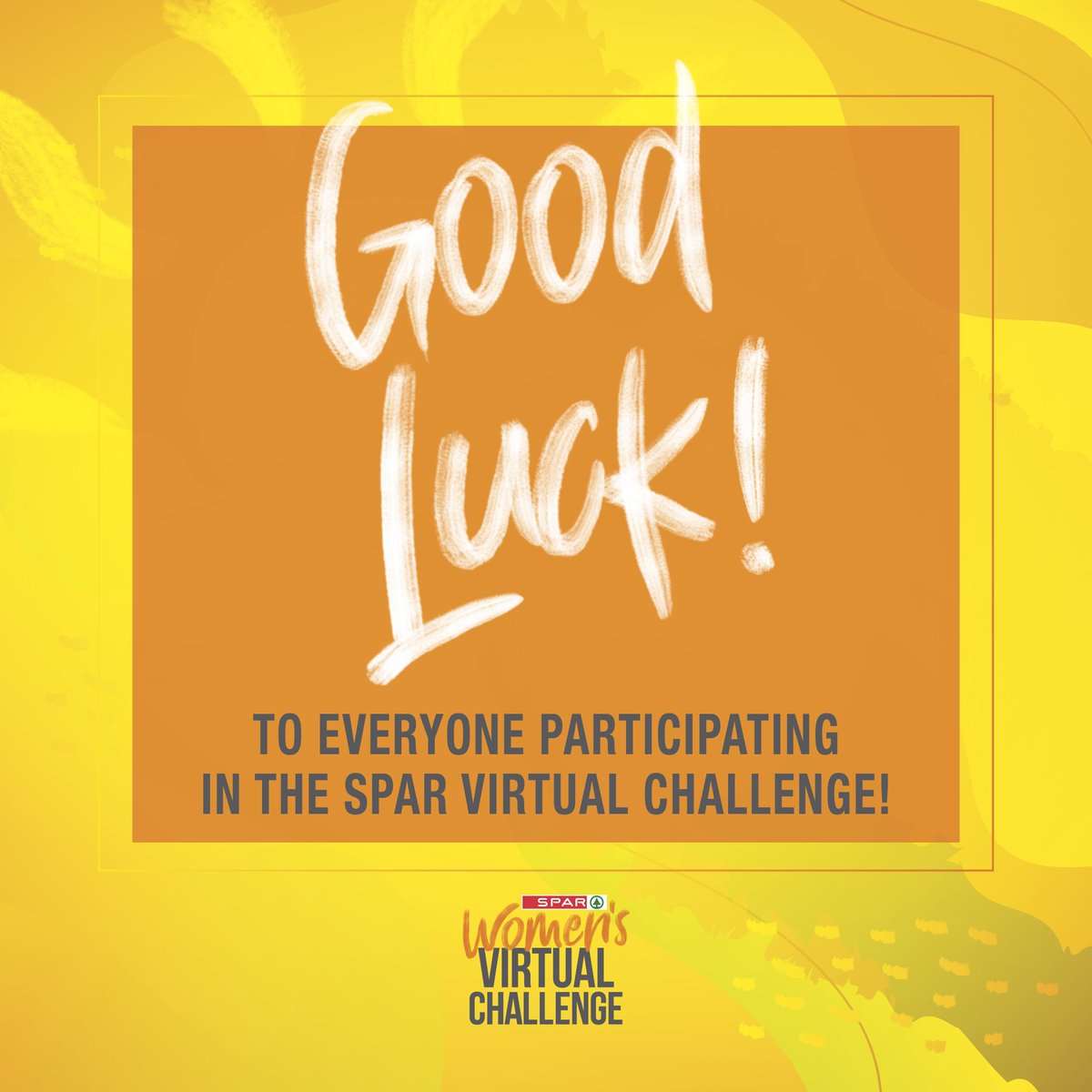 Good Luck...To everyone participating in the SPAR Women’s Virtual Challenge today!  

#BeSunshine #SPARVirtualChallenge