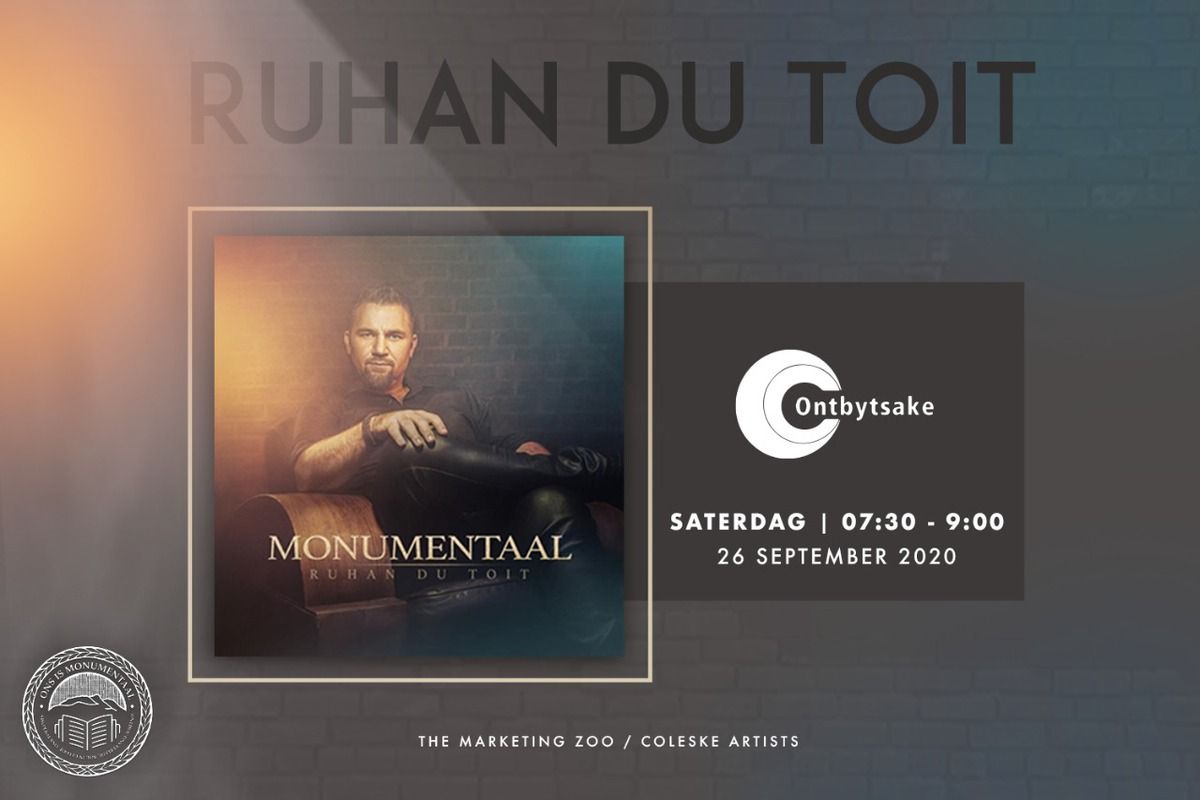TheMarketingZoo's tweet photo. M O N U M E N T A A L
@ruhandutoit82 gaan op Ontbytsake gesels oor sy nuwe treffer, en alles wat Monumentaal is! Moet dit nie mis nie. Skakel in op @DStv @kykNETtv Kanaal 144 om 07:30 π
#Monumentaal #RuhanDuToit https://t.co/aX9spDh21Q