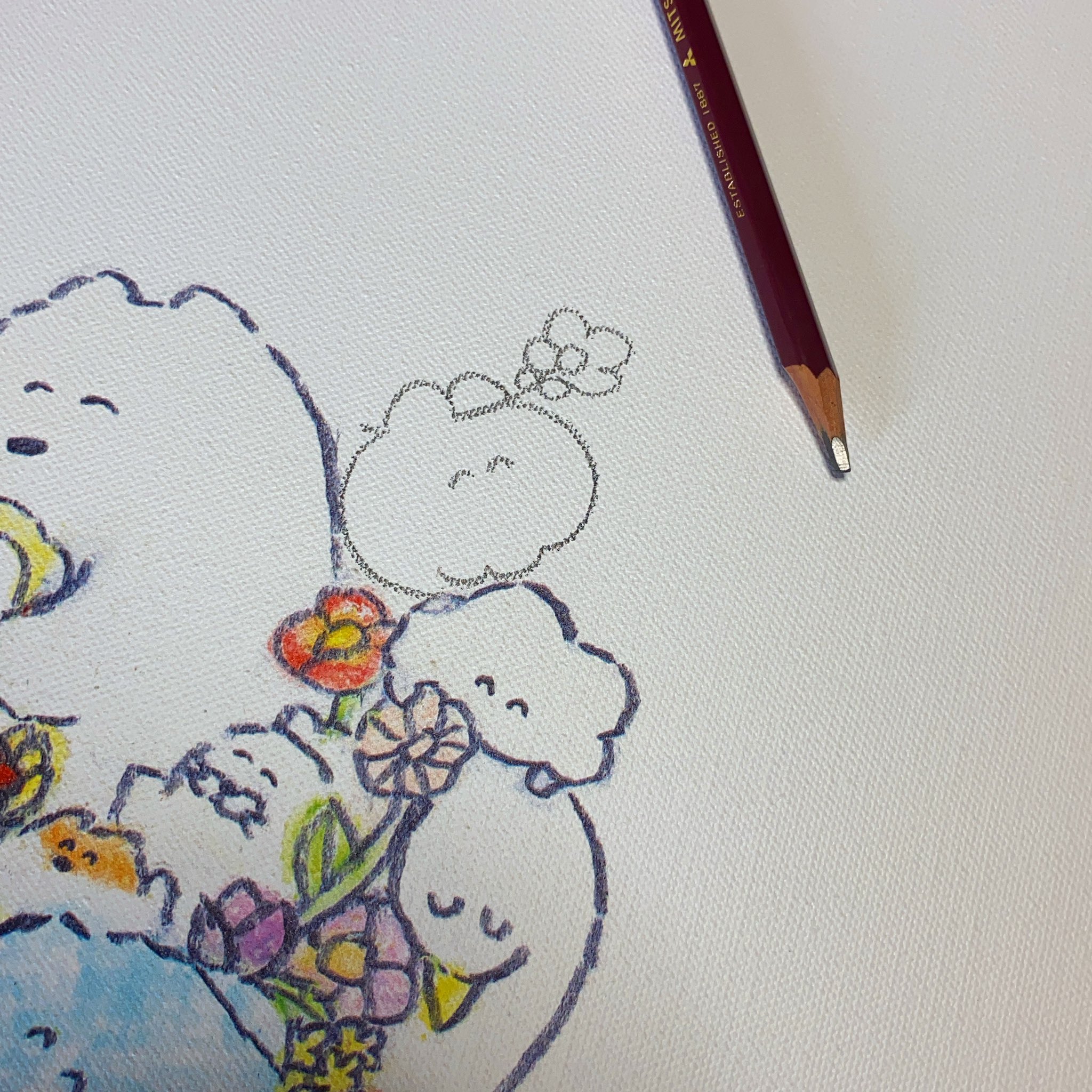 は自分にプチご褒美を もくもくちゃんアート 直筆サインシリアル