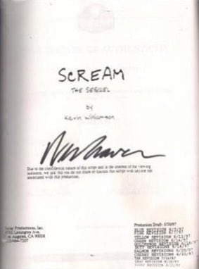 Kevin Williamson had the idea for a sequel while writing the script for Scream (1996), discovering there was more to the story. This movie began principal photography just six months after the release of Scream (1996), and it was released less than a year after its predecessor.
