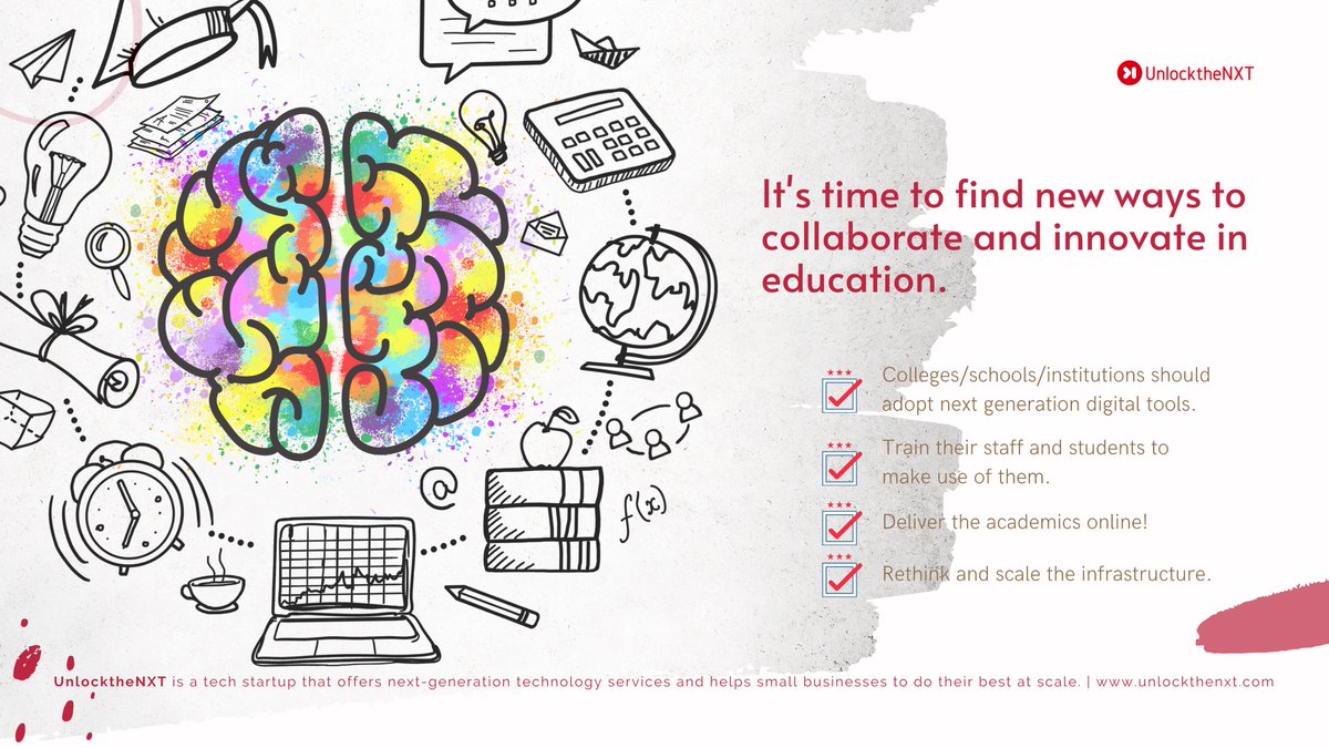 Unlockthenext's tweet photo. Adopting the latest #technology tools can be a powerful solution for impactful #education.

We are exploring #googleforEDU tools and crafting our solution model to help schools/colleges to adopt the nextgen tech tools.

Stay tuned.

#edutech #startups #DigitalTransformation https://t.co/CZEaAzDFal