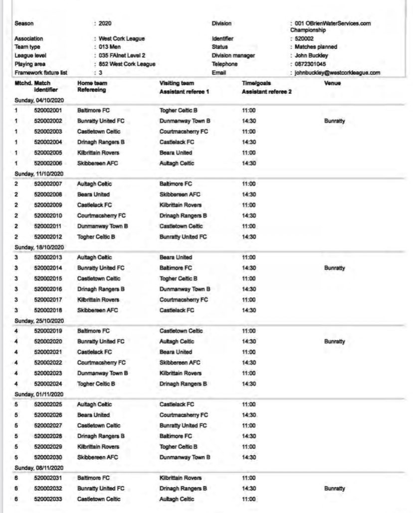 ⚽West Cork League tweet media