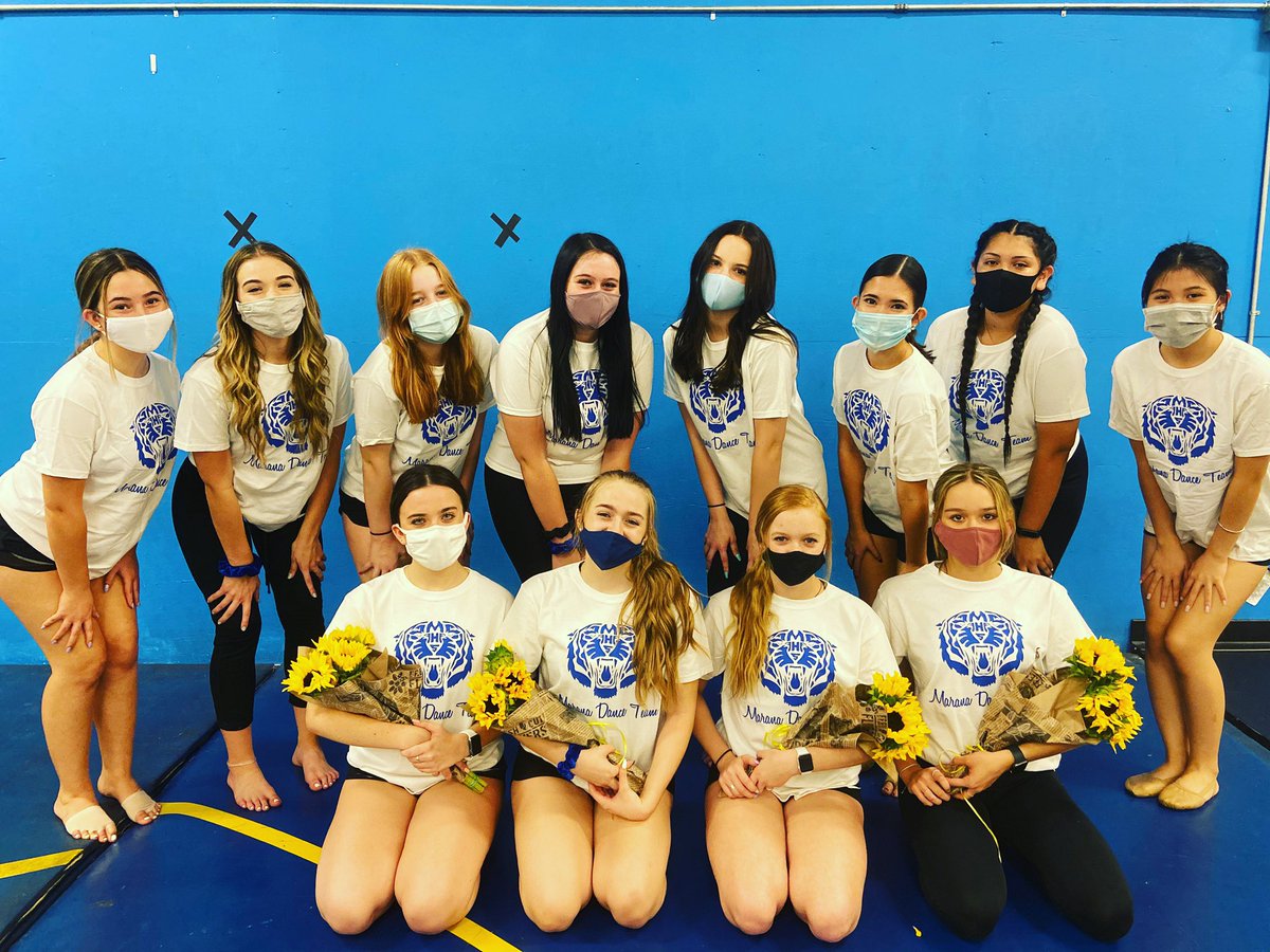 MaranaDance's tweet photo. Congratulations to our 2020-2021 Dance Team and officers! 💙💛🐯 https://t.co/TIfcMiiYPe