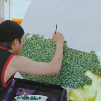 namjoon and post-impressionismok i may be a lil bit biased about post-impressionistic art but joon and pointillism is sexc afff. pointillism is painting with small, distinct dots of colours next to eo to see the effect of them on eo. bc post-impressionism was all about see how-