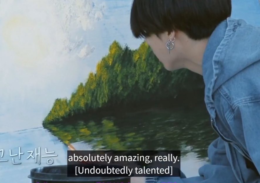 golden jungkook has every trick up his sleevesjungkook definitely is born with talents. hes the type to see an image, visualise it in his head, then draw from there, so his work is half observational half interpretational. its def not accurately realistic, whch is good imo. he-