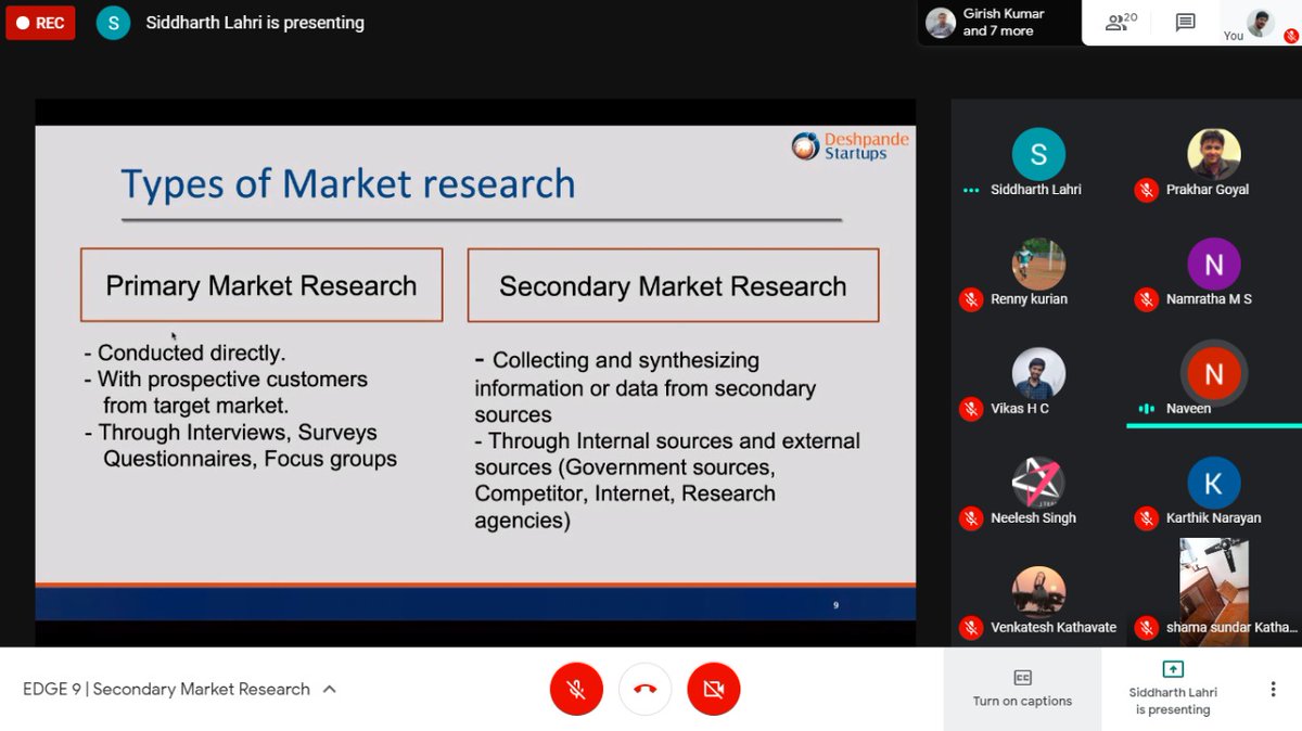 DFstartups's tweet photo. Markt research prvides critical information abt ur market &amp; ur busines landscape.Last week,Mr.Siddharth,Investment Analyst @DFstartups addressed EDGE Cohort 9 Partcipants abt conducting 2ndry Mrkt Research 2 synthesize&amp;analyze da data 4 gaining insights &amp; clarity abt Trget Mrket https://t.co/nUKcQk0rJF
