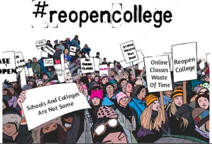 thakkuur's tweet image. #reopencollege 
#ReopenUniversitiesForAllStudents
