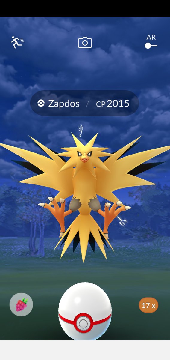 melloskitty's tweet photo. My FURRst hundo Zapβ£β‘π―
Next, my team bird.. Moltres..π₯π₯π₯
Only had a hundo Arti until today..π
#pokemongo #pokemongoraid
#remoteraids #remoteinvite
#sendinvites https://t.co/Gtn9ZF2IA8