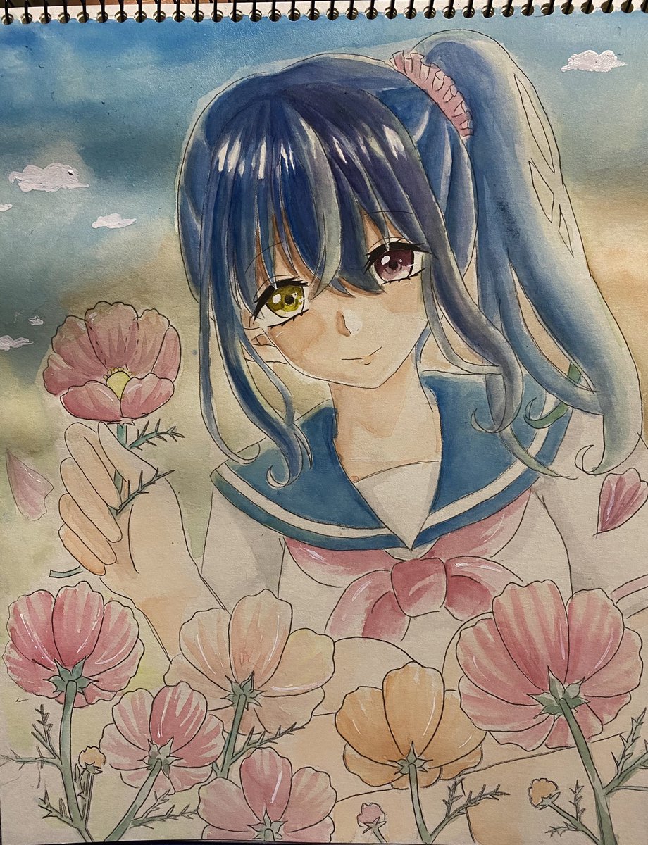 フォロワー様1500~1600人突破イラスト✨ 色々失敗しました