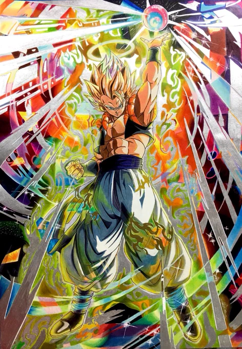 SDBHよりゴジータ模写しました‼️
#模写
#ドラゴンボール
#ゴジータ
#コピック
#色鉛筆 