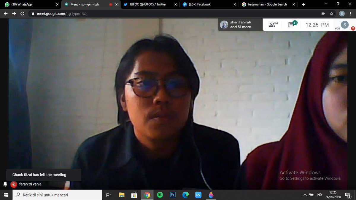 Sesi tanya jawab Div. Penerbitan dalam agenda Rapat Anggota Tahunan periode 2019-2020