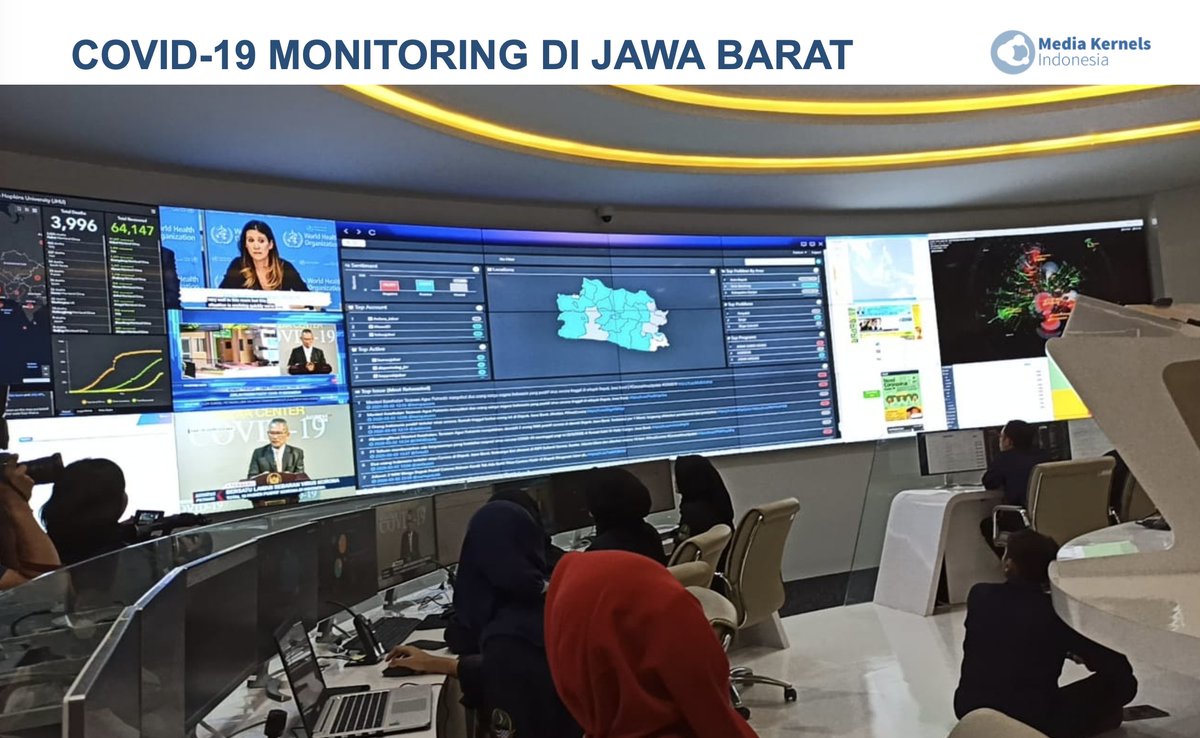 Kapten  @ridwankamil "Pickard" Agar command center Star Trek Discovery itu tidak sekedar jadi imajinasi yang tidak riil bagi anak-anak, saya tampilkan command center  @pikobar_jabar. Riil, dan lumayan mirip. Tampak kang Emil dan tim sedang memonitor "black hole" dalam SNA Covid