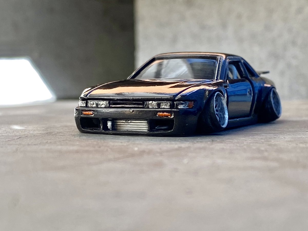 トミカのS13シルビア完成しました。 再改造なので前よりも更に下げて