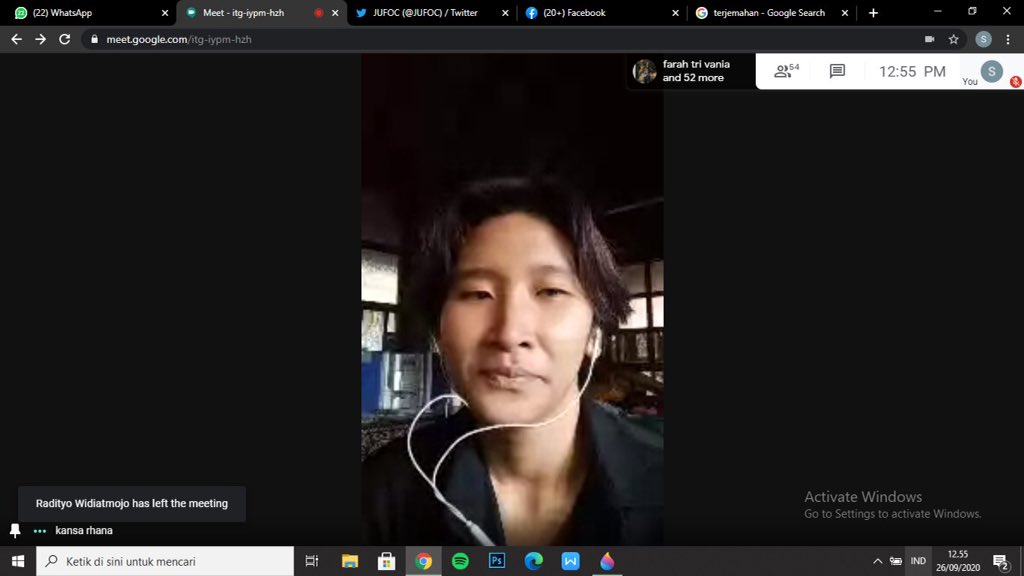 Laporan Bendahara Umum dalam agenda Rapat Anggota Tahunan periode 2019-2020