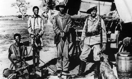 Between 1904-1908, German soldiers murdered 65,000 Herero people and 10,000 Nama people who rose up to protest land seizures and forced labour by colonists in what was called German South West Africa now Namibia.