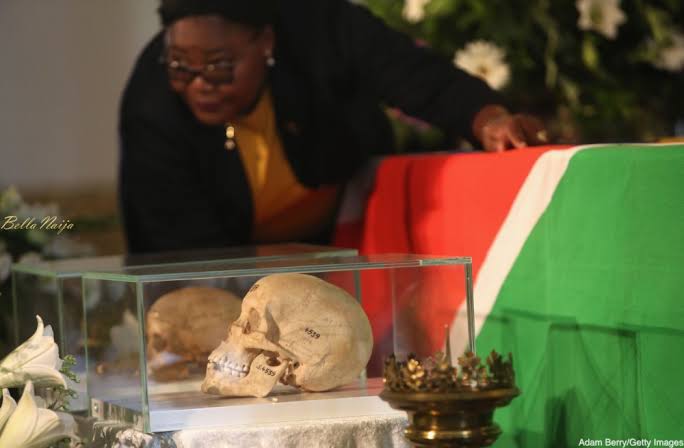 Around Sept 2011, Germany returned 20 skulls out of the thousands taken for display in the House of Berlin.
