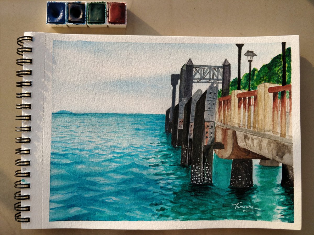 Sindhi_Chokrii's tweet photo. Into the blues 💙

A5 watercolour landscape painting 🎨 

DM or comment if you want to buy https://t.co/OoriNphNPW
