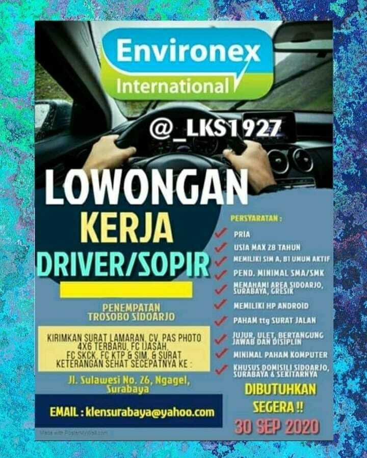 Featured image of post Loker Driver Surabaya Terbaru Ini membutuhkan driver yang pengalaman 2 tahun yang mengerti area surabaya dan sekitarnya tanggung jawab pekerjaan melakukan penjemputan pionir istilah loker identik dengan lowongan kerja situs loker id hadir sejak 2007 mempermudah cari pekerjaan dan perekrutan karyawan