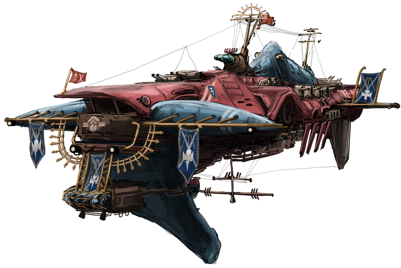 アーキル国土省の武装測量艦のスケッチ 蒼衣わっふるのイラスト