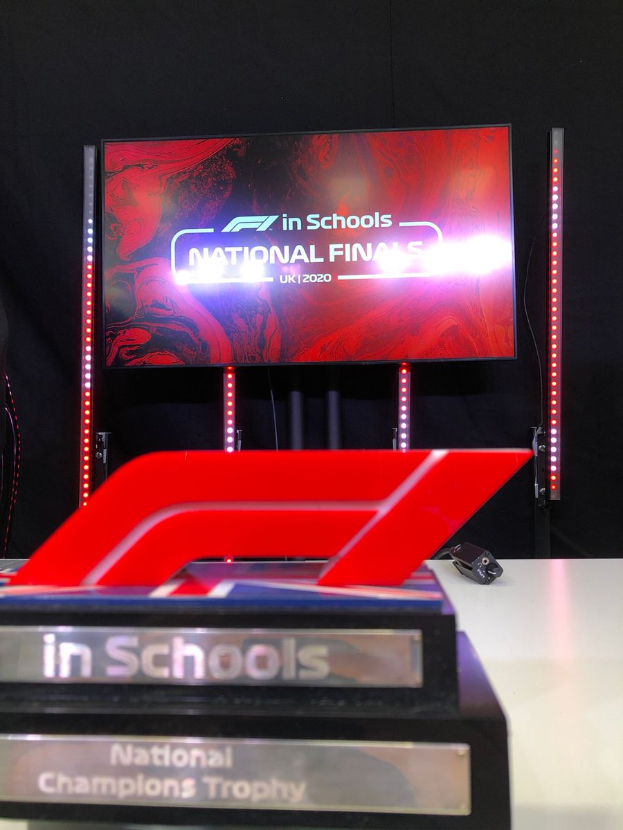 Are you ready? The F1 in Schools UK National 2020 starts at 09:30 🏎🏆