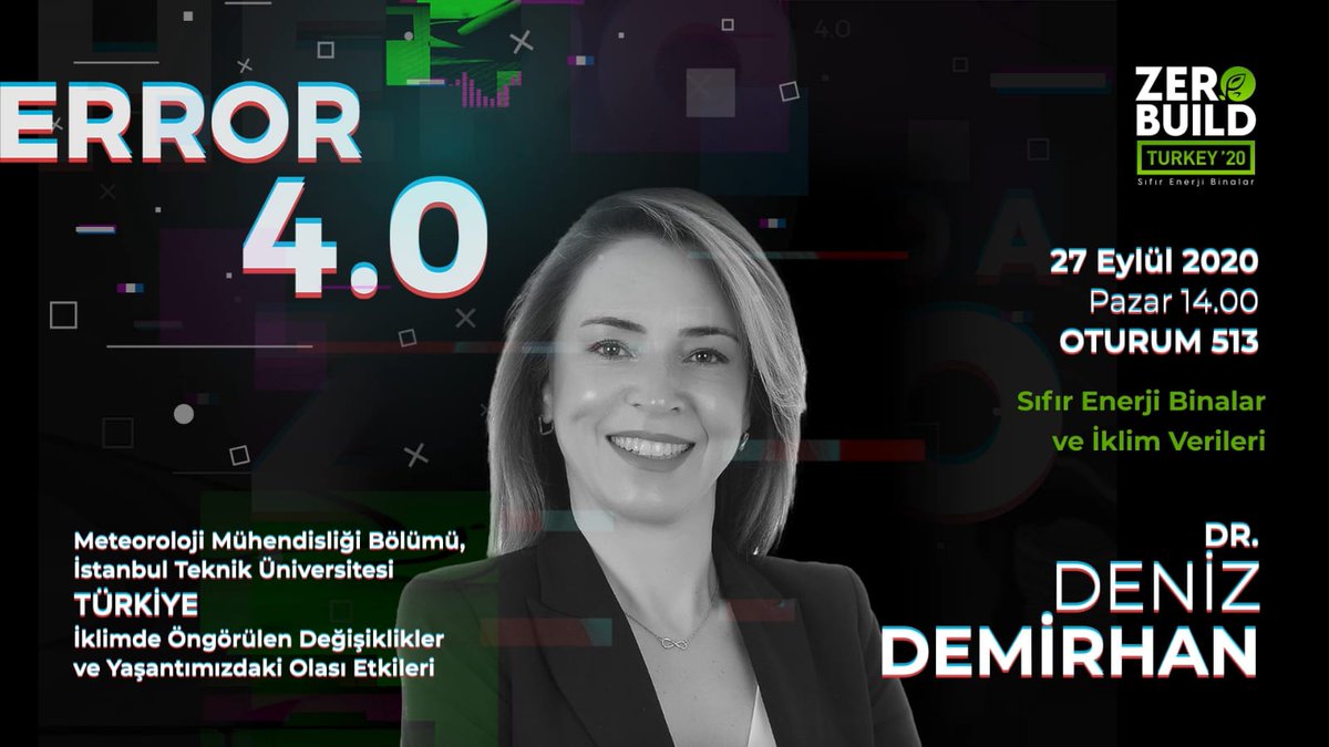 DrLeventYalcin's tweet photo. ZeroBuild Forum'20
SIFIR ENERJİ BİNALAR VE İKLİM VERİLERİ oturumu! 
27 Eylül 2020 Pazar, Saat: 14:00
Moderatör: Dr. Levent YALÇIN 
Dr. Deniz Demirhan 
Mesut Tanyel 
Dr. Serdar Çelik 

Canlı yayın:  
https://t.co/hCLc0aJtKv 
https://t.co/73t79GiHoU

#zerobuildforum https://t.co/e4R9e2Vnez
