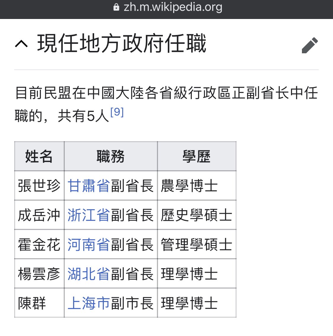 9/ Members of the United Front have held/do hold relatively high positions in PRC gov as well, such as deputy governor/mayor of important provinces/cities like Beijing/Shanghai/Jiangsu, or even Vice President (Song Qinglin in 60’s) or current NPC Vice Chair in RCCK’s case.