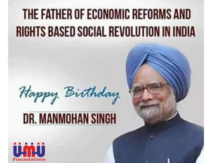 UMADE US Foundation Wishes Former Prime Minister of India Dr.manmohan_singh #happybirthday 

#DrManmohanSingh 
#HappyBirthdayDrMMSingh
#BirthdayWishes

#mahendersaluja #secretstarsofindia #secretstars #umadeus #umadeusfoundation  #csgtechnologies #yuvashaktisangathan