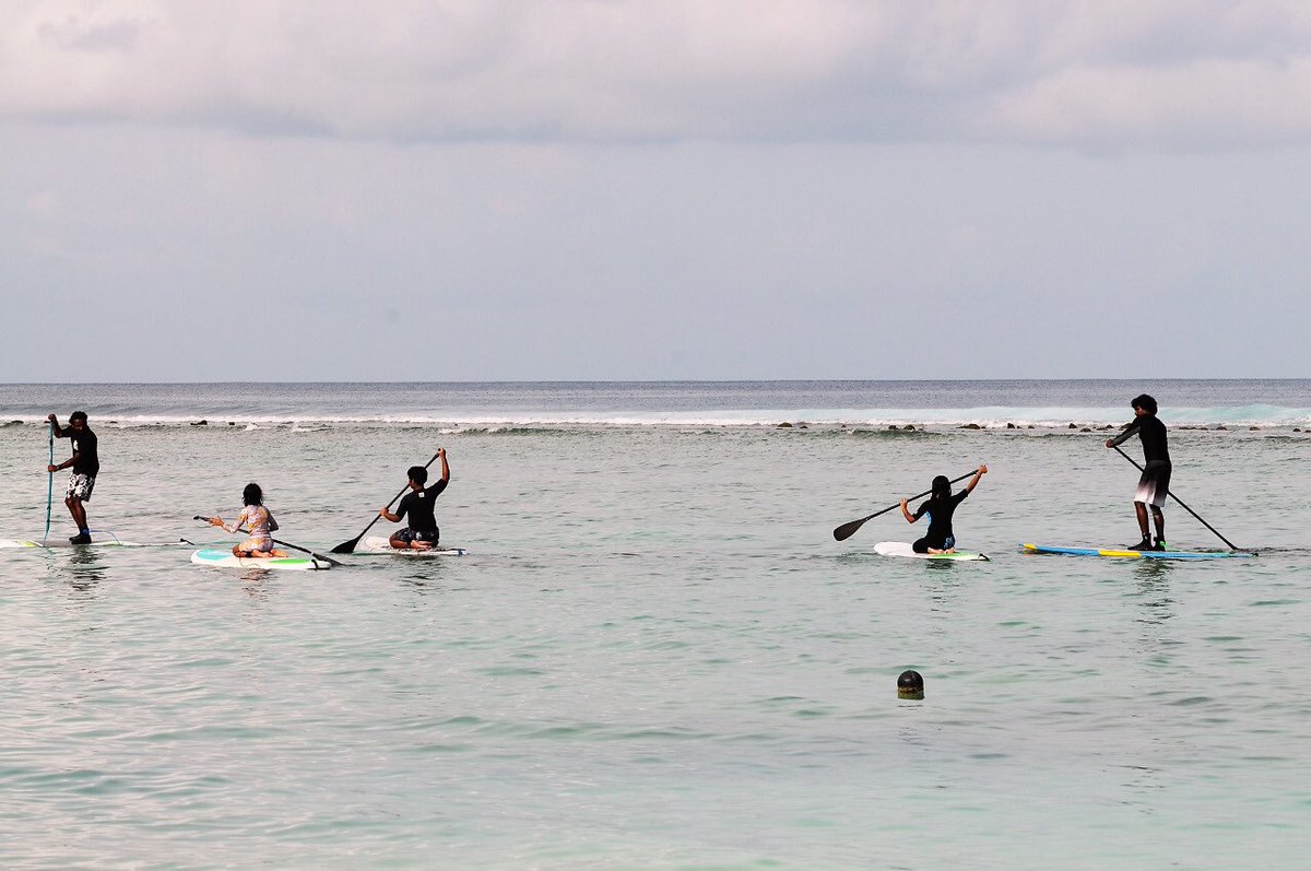 BlueHorizon_mv's tweet photo. Standup Paddle Boarding With Lesson for kids. Viber Us for more details 7891168 9666661 https://t.co/JhqAmC9SMy
