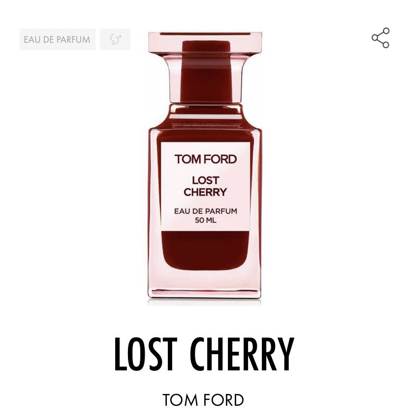 Lost Cherry, Tom Ford. Pour moi, c’est l’analogue féminin de F*cking Fabulous.