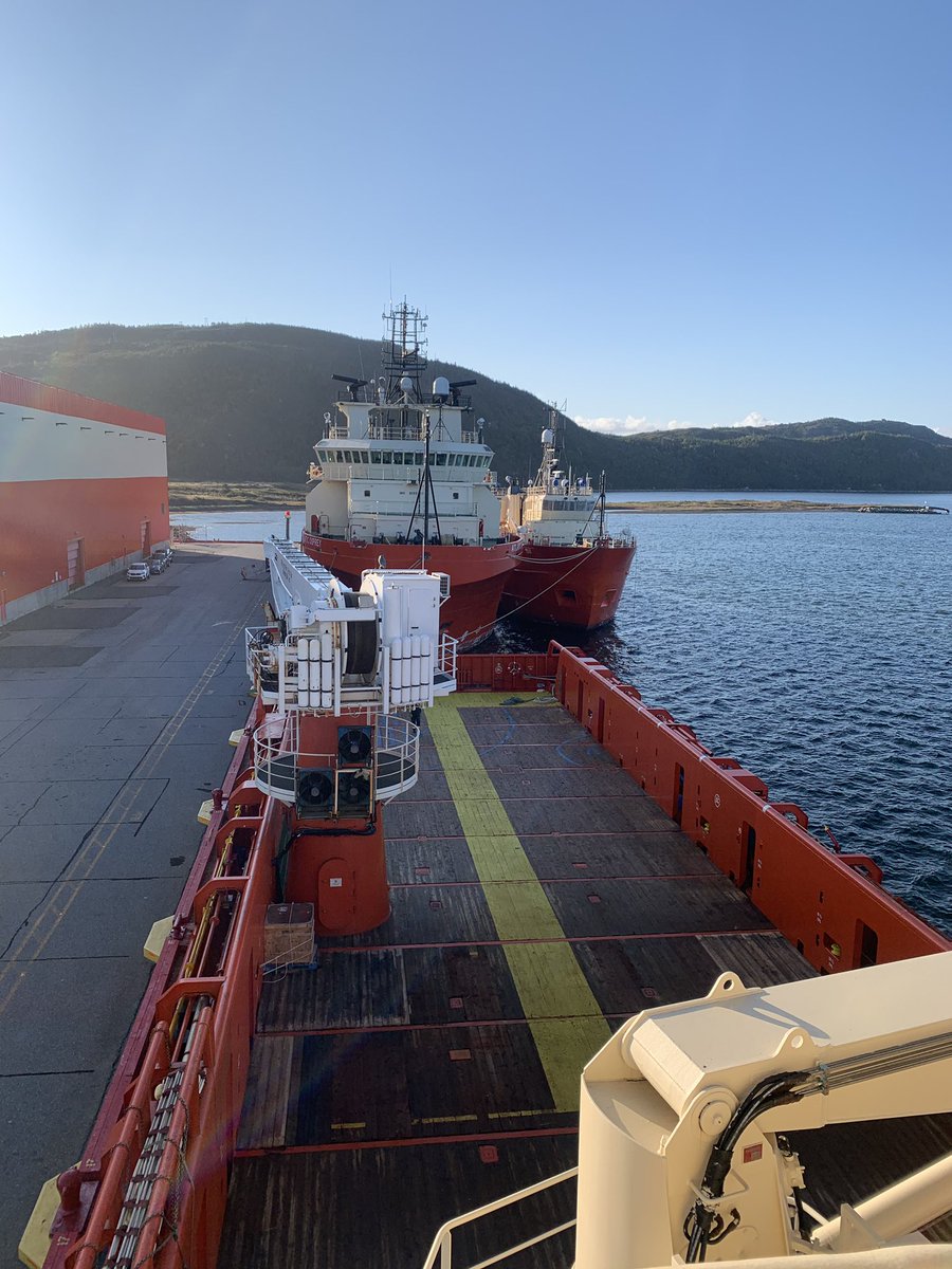 Today we welcomed the Atlantic Condor and its crew as it joins its sister ships the Atlantic Osprey and the Atlantic Tern here at the Port.  Another beautiful day at the Port of Stephenville!