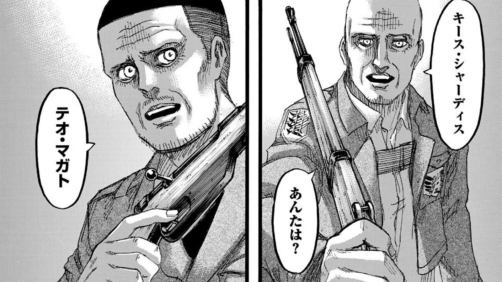 進撃attack 129話 懐古 特別な人間 に憧れていたキースが世界を救うため人知れず最期を迎えるのがなんとも言えない気持ちになる マガトは最期に自分の本音を打ち明けられた そしてその思いは彼の命をかけた行動でどんな言葉よりもガビたちに伝わった