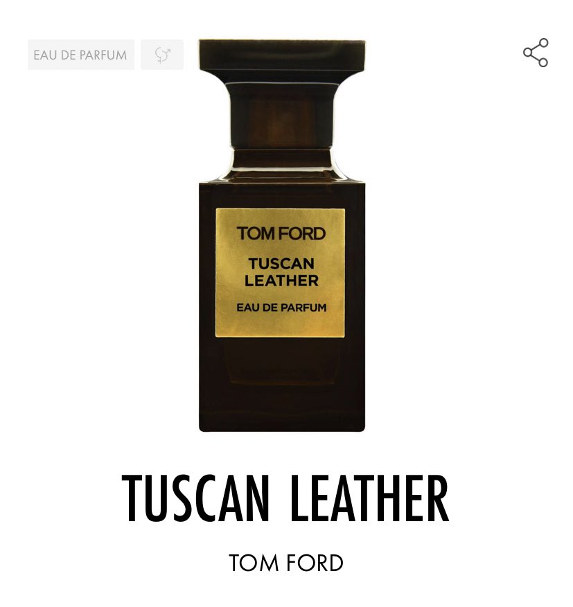Tuscan Leather, Tom Ford.Inutile de vous en faire la description, sentez un morceau de cuir avec un morceau de daim, voilà le parfum.