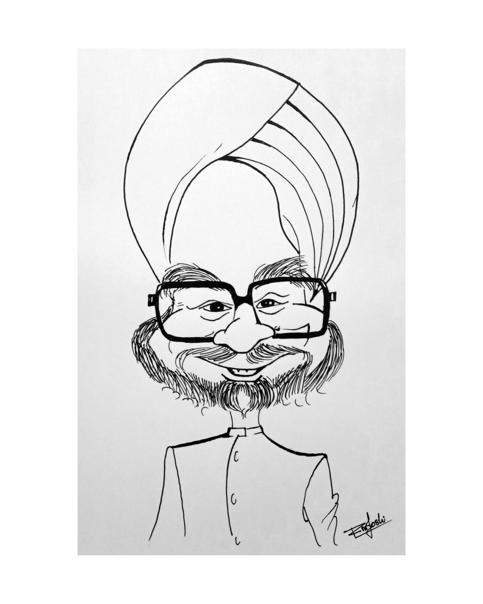 Portrait of Manmohan Singh by siddharthbiyer on Stars Portraits - 2