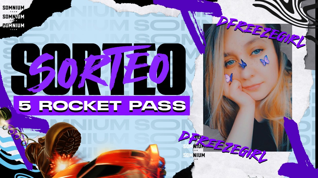 🎁🎉SORTEO🎉🎁 

🎉¡Sorteo de 5 ROCKET PASS🚀

➡️Requisitos:

📌Seguirme en Twitter.
📌Seguir a @TeamSomnium.
🔁Dar RT a este Tweet.
🧑‍🤝‍🧑Mencionar a 2 personas.

⚠️Para todas las plataformas.
📅Finaliza el 3/10.

🍀¡Suerte a todos!🍀