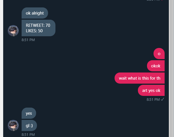 lolhikaru's tweet photo. YOU ARE POGGERS IF YOU RETWEET THSI NO DOUbts 

rt deal with @RedLorrayne yall pls https://t.co/aGaldMGfBz
