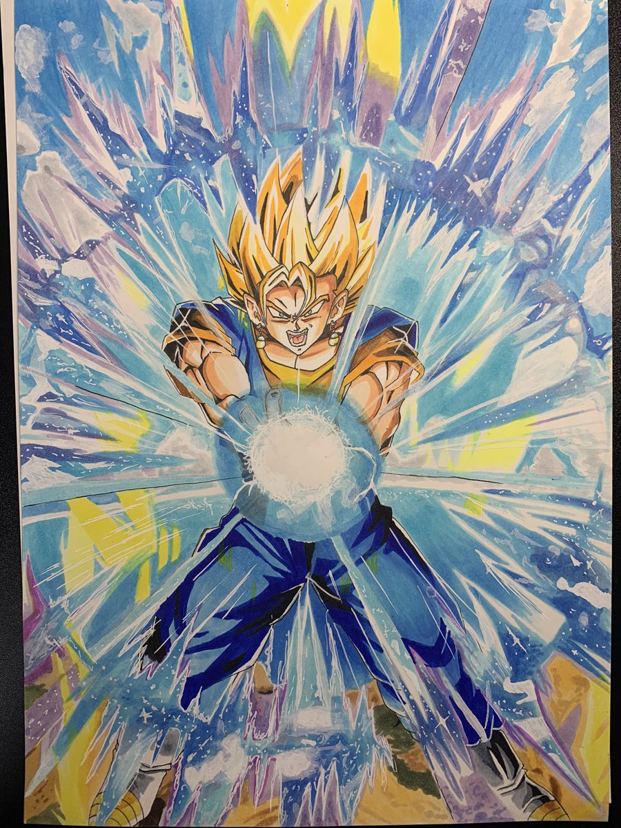 ドラゴンボール ベジットの絵が完成しました エフェクトが本当に難しかったです笑 とても頑張っ りゅうのイラスト ドラゴンボール ベジットの絵が完成しました エフェクトが本当に難しかったです笑 とても頑張っ りゅうのイラスト