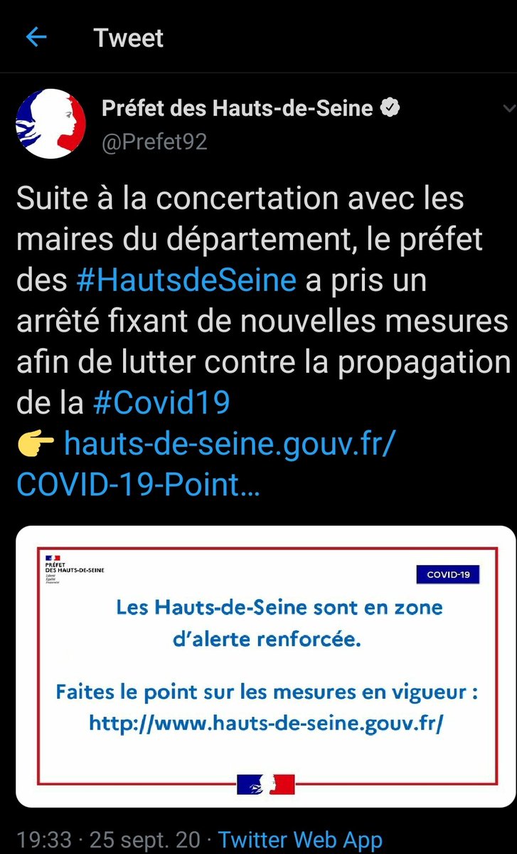 COMECS2's tweet image. Donc la Préfecture du 92 twite ça, tu cliques sur le lien, tu tombes sur un méandre de liens pour ensuite tomber sur un arrêté incompréhensible regorgeant de nomenclature technocratique.
Mais ils sont contents parce qu'ils ont l'impression d'avoir informé le grand public... *las*
